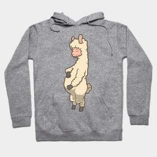 Llama with baby belly - Pregnant Hoodie